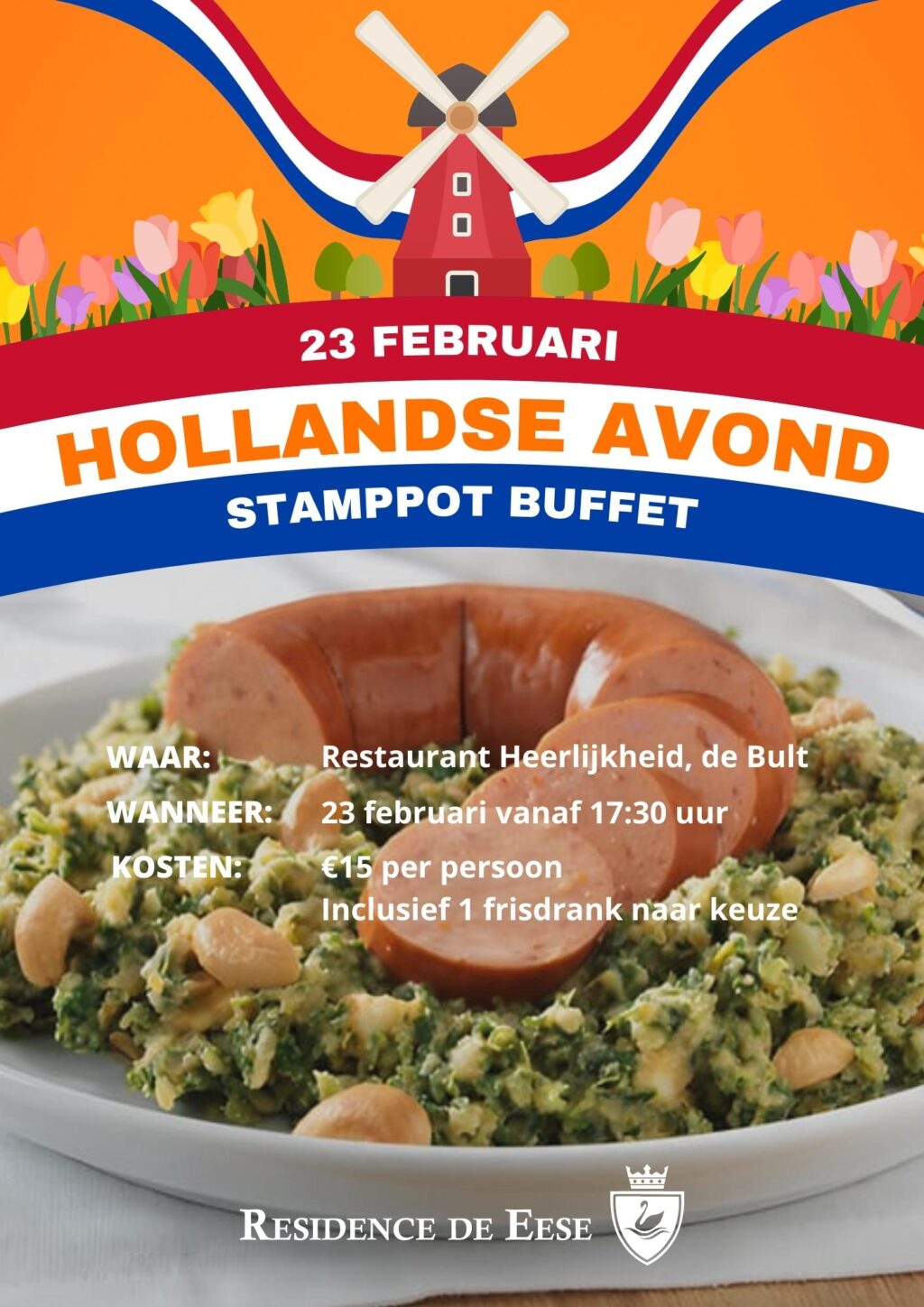 Hollandse avond restaurant Heerlijkheid