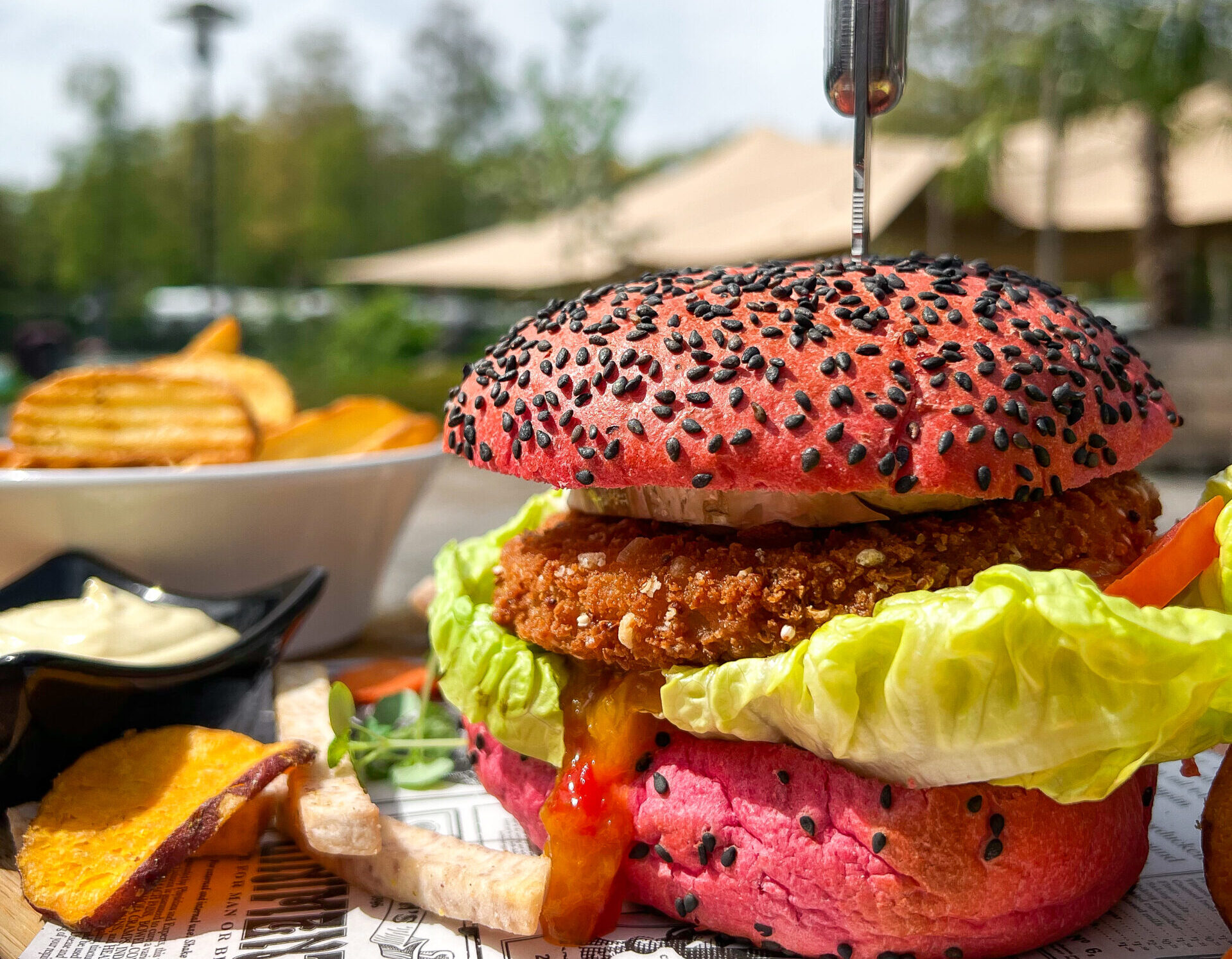 Hamburger Vegaburger bij Restaurant Heerlijkheid